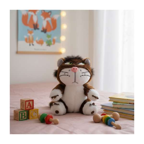 Komisz macska kulcstartó