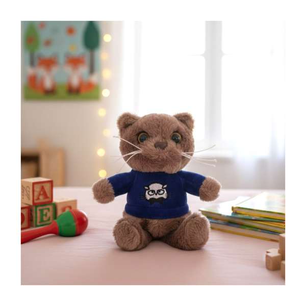 Pólós plüss cica kulcstartó