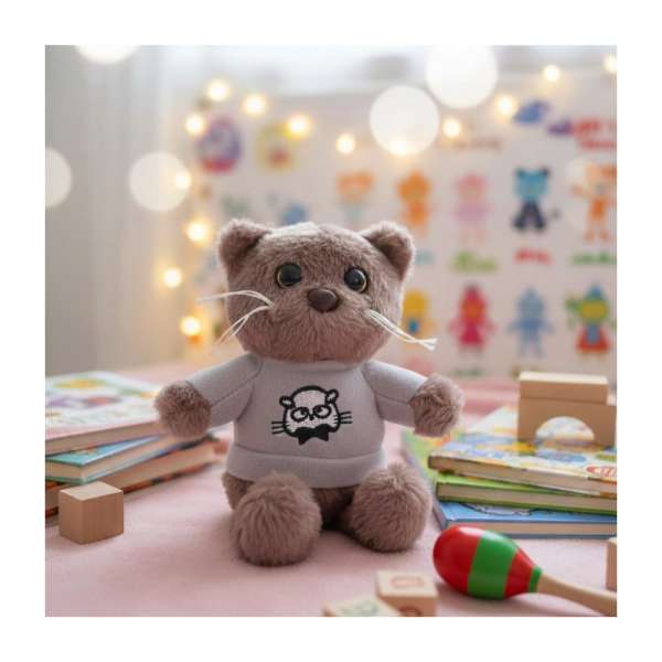 Pólós plüss cica kulcstartó