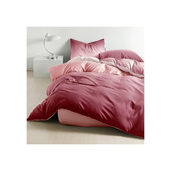 Színámenetes 6 részes ágyneműhuzat - Rózsaszín