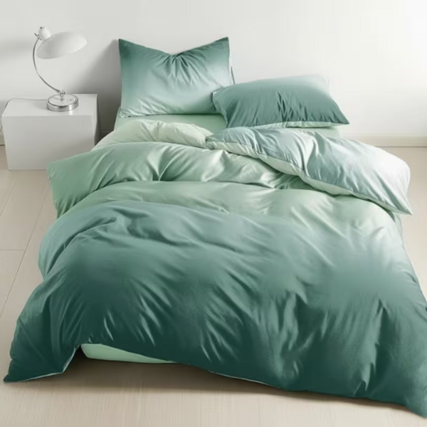 Színámenetes 6 részes ágyneműhuzat - Zöld