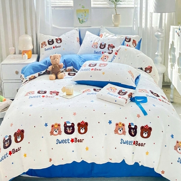 Sweet bear gyerek krepp ágyneműhuzat szett - 2 részes