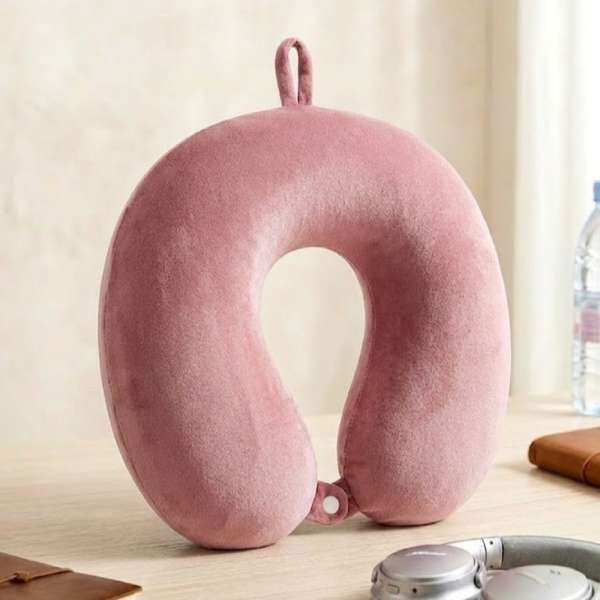 Rózsaszínű memóriahabos nyakpárna