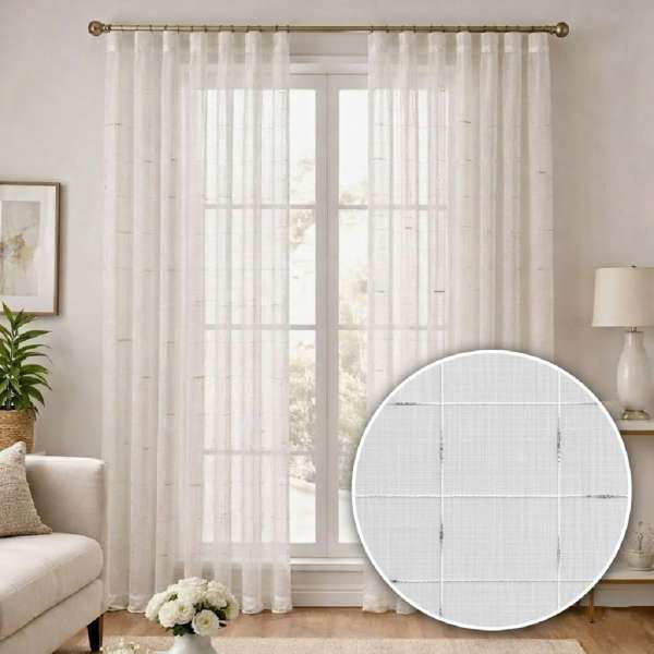 Silver thread - fényáteresztő függöny