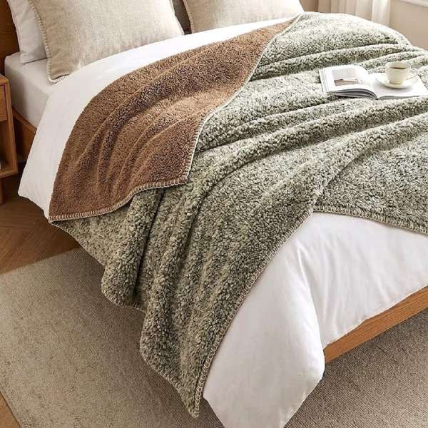 COZY - Barna sherpa takaró - 200x230 cm