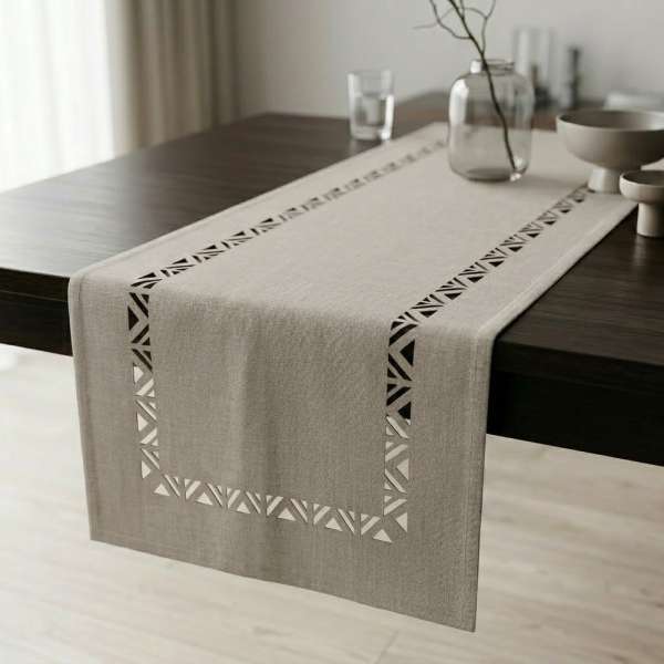 Semleges Elegancia szürkésbarna színű futó terítő 40x170cm