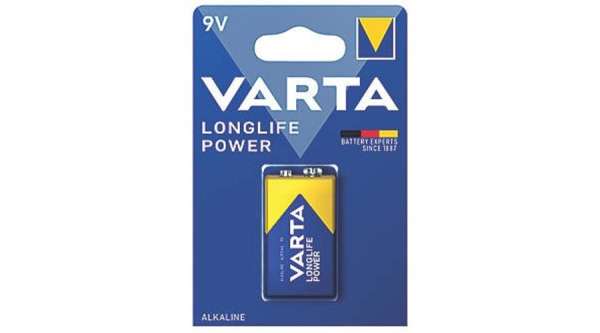 VARTA Longlife Power Alkáli Tartós 9V Elem B1
