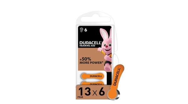 Duracell Hallókészülék Elem DA13 0%Hg (1,45V) B6