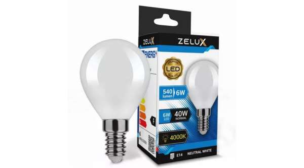 Zelux Led Mini Globe G45 6W E14 4000K Mini Gömb