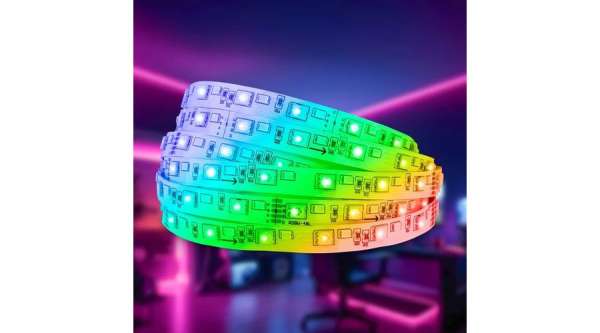 Zelux RGB LED szalag 2 m, állítható színek, 5V, energiatakarékos beltéri világí