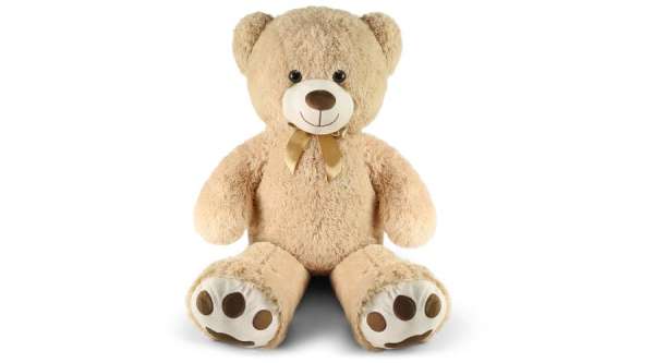 Plüss mackó, Fido 100 cm-es plüss maci, bézs