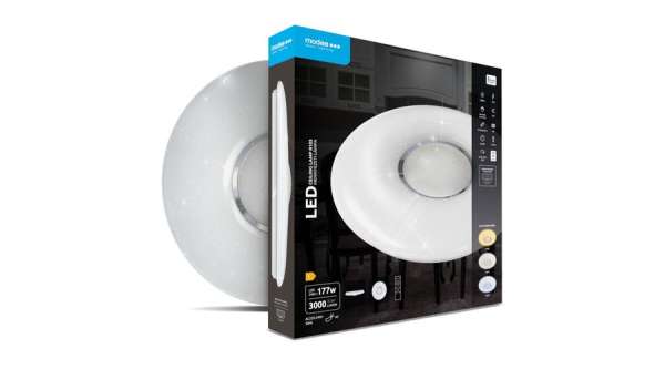Modee Mennyezeti LED Lámpa 24W 3CCT D410x70mm + rem. R103 (3000 lumen) ERP