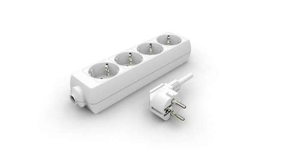 Zelux Elosztó 4x16A Foglalat 1m