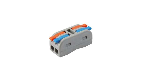 Gyors vezetékösszekötő szett, 2-2 pólus, 0,2-4,0 mm2 kábelhez, 10 db/csomag