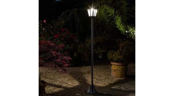Kandeláber napelemes fényérzékelős elegáns szolár Kerti kámpa GS200 120 cm