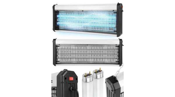 60W rovarcsapda UV fénnyel – 3800V, 300 m2, 3x20W fénycső, felfüggeszthető