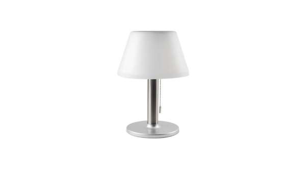 Napelemes kültéri asztali LED lámpa, meleg fehér fény, IP44, újratölthető akku