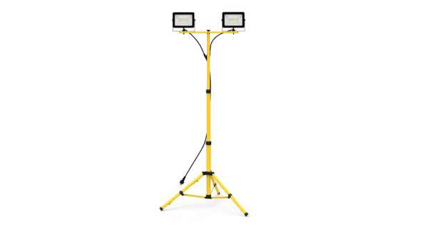Állványos LED reflektor szett 2x30W, 13200 lm, 4000K, IP65, állítható tripod