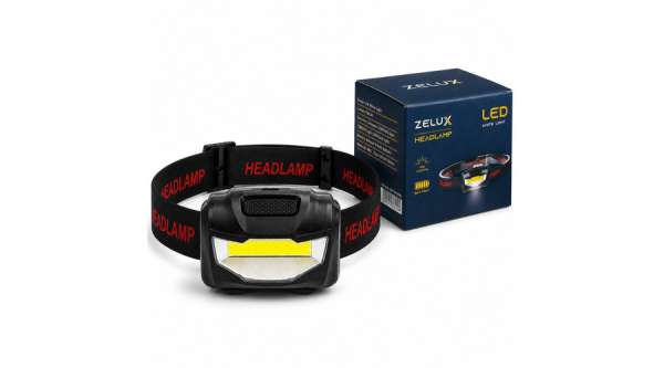 Zelux COB LED fejlámpa 150 lm, 2W, 6500K, elemes