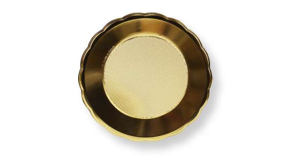 Arany színű kerek tortaalátét műanyag 30 cm 10 db