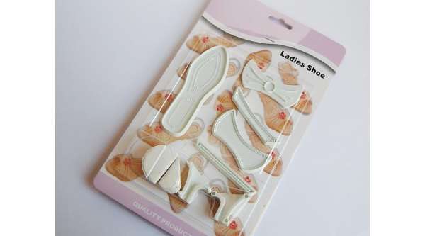 Női szandál tortadísz készítő készlet