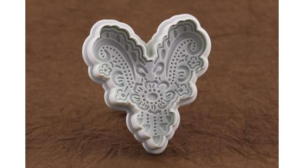 Csipkeszív Fondant Kiszúró – Elegáns Tortadekorációkhoz