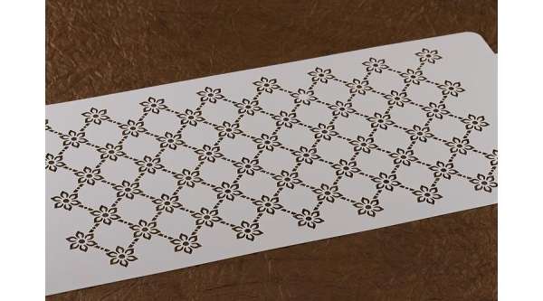 Nefelejcs mintás széles torta stencil