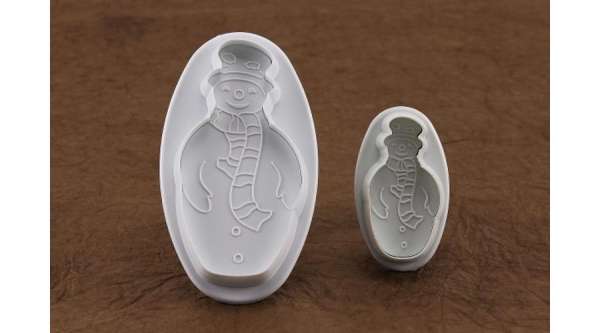 Fondant hóember kiszúró 2 db