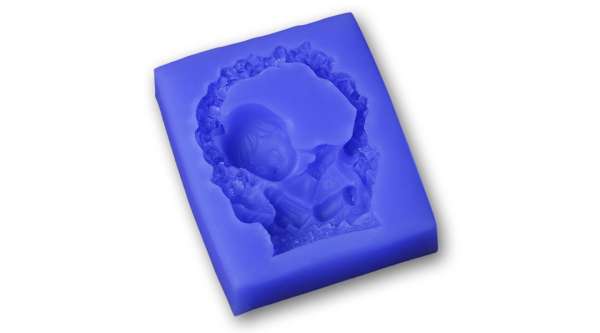 Mózeskosár fondant szilikon forma