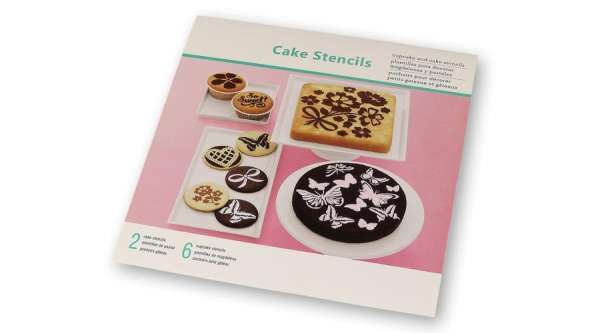 Virágos és pillangós tortastencil készlet