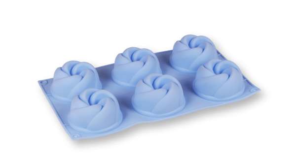 6 adagos csavart minikuglóf szilikon sütőforma