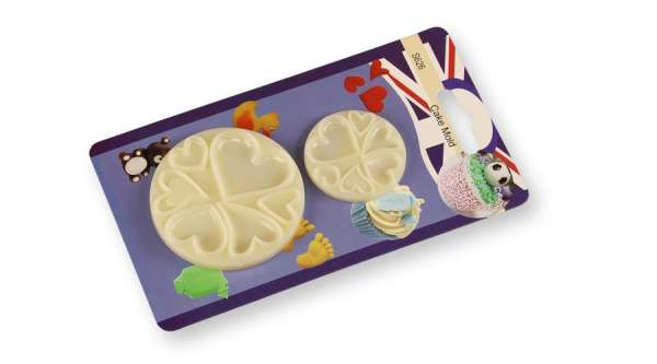 Szívkavalkád műanyag fondant mintázó készlet