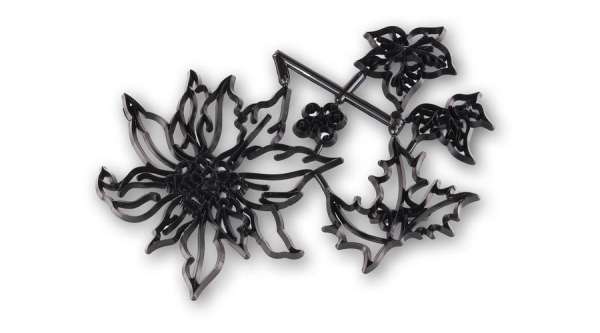 Mikulásvirág Mintás Kiszúró – Karácsonyi Fondant Díszítéshez