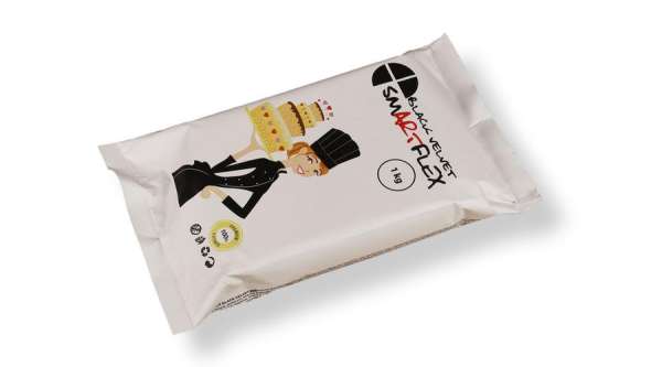1 kg Fekete Smartflex tortaburkoló massza