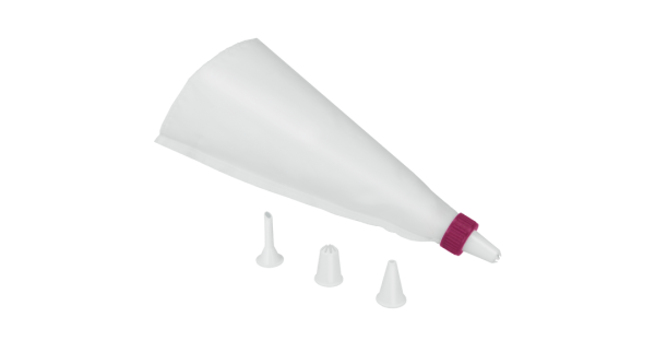 Műanyag Metaltex habzsákos tortadíszítő készlet