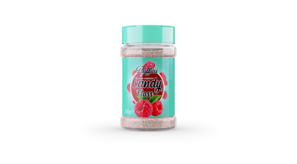 Vattacukor alapanyag, málnás ízesítéssel – 300 g kiszerelés