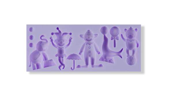 Cirkusz szereplők szilikon fondant formázó