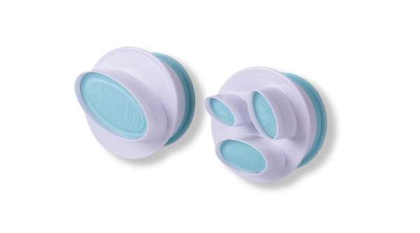 4 méretű 2 részes ovális rugós fondant kiszúró készlet