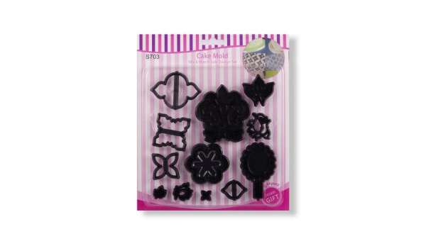 12 részes barokk virág sziluett kiszúró készlet