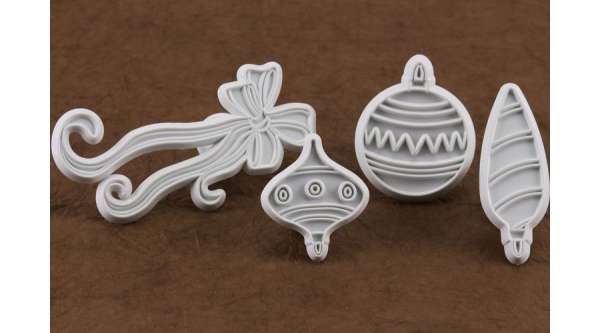 Karácsonyi Fondant Kiszúró Készlet - Díszekhez, 4 Darabos