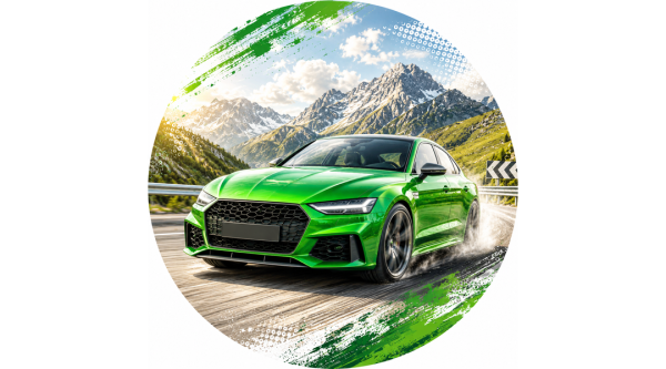 Zöld Audi – autós tortaostya