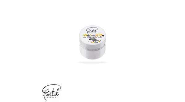 Vanília ízű por állagú Fractal étel aroma 30 g