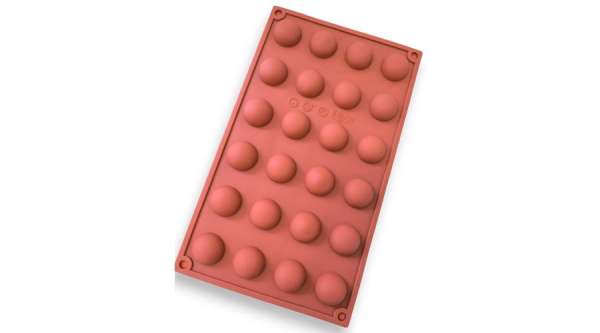 Félgömb szilikon sütőforma – 24 adagos bonbon, csokigolyó és desszert készítő