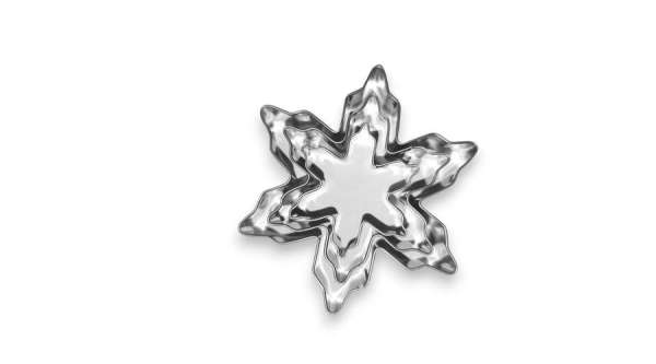 3 részes hópehely sütikiszúró készlet – fém karácsonyi kiszúró formák (3,5–7 cm)