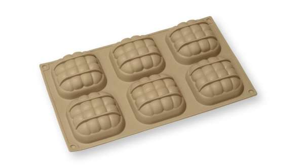 6 adagos párna alakú szilikon mousse forma