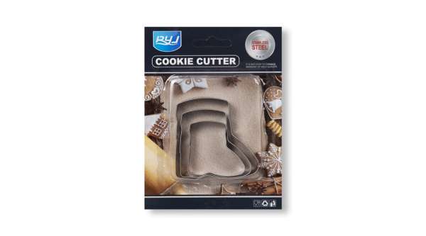 3 részes csizma alakú süti kiszúró készlet
