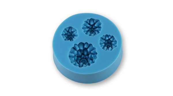 4 adagos krizantém szilikon fondant formázó