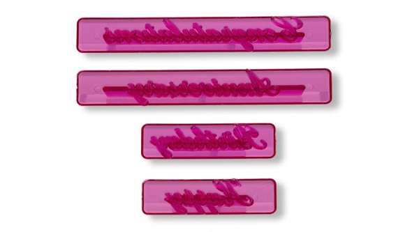 Angol feliratok fondant mintázó készlet