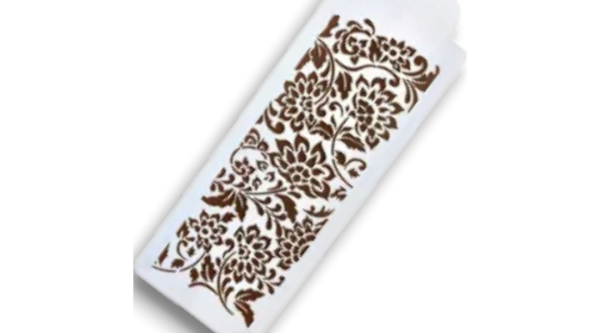 Széles virágos tortastencil