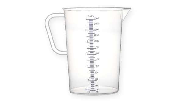 3 literes műanyag mérőkancsó